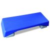 Aerobics Step Platform Height-Adjustable Fitness Equipment Stepper Trainer Exercise Step Platform Sliding Lifting Pad Blue