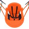 2-in-1 Single Swing and Toddler Swing Orange