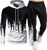 Men's Sweatshirt Tracksuit Pullover Hoodie Jogging Pants 2 Pieces Set