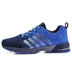 Running Shoes Breathable Men's Sneakers Fitness Air Shoes Cushion Outdoor Brand Sports Platform Mens Sneakers Zapatos De Mujer (Color: 8702 blue, size: 44)