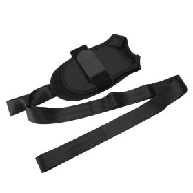 Yoga Ligament Stretching Belt Foot Drop Stroke Hemiplegia Rehabilitation Strap Leg Training Foot Ankle Joint Correction Braces (Color: Black 2, Quantity: 1pc)