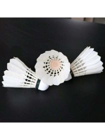 HighQuality TubePacked Badminton Shuttlecocks Ideal for Recreation Training and Competitions (Color: White, size: one-size)