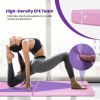 4-Panel PU Leather Folding Exercise Gym Mat with Hook and Loop Fasteners