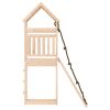 Playhouse with Climbing Wall Solid Wood Pine