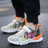 Boys Sneakers Spring Autumn Breathable Soft Non-slip Running Shoes Children Lightweight Outdoor Flat Casual Sports Shoes