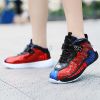 2022 New Fashion Kids Basketball Soft Shoes Waterproof Leather Boys Girls Sneakers Magic Buckle Non-slip Children Running Shoes