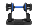 Adjustable Dumbbell - 55lb Single Dumbbell with Anti-Slip Handle, Fast Adjust Weight by Turning Handle with Tray, Exercise Fitness Dumbbell Suitable f